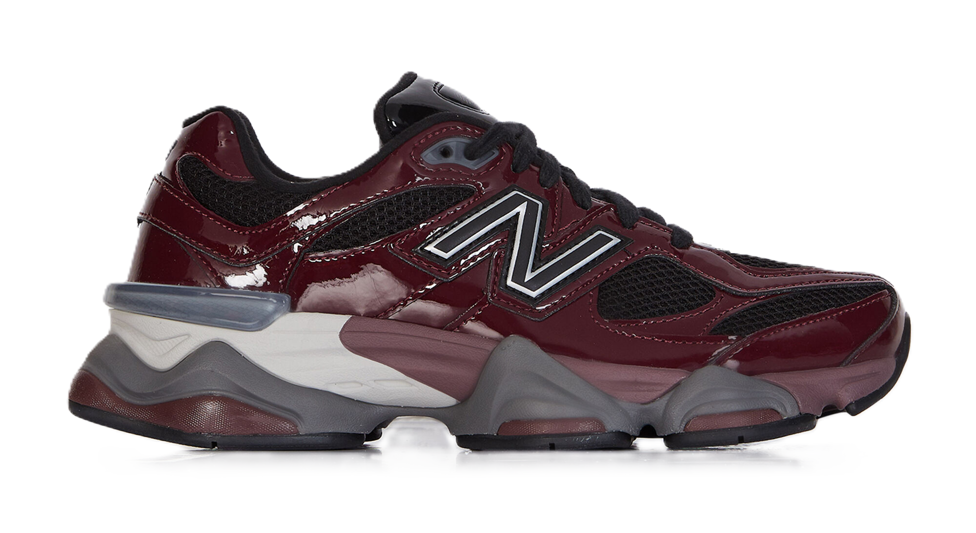 New Balance 9060 Patent Burgundy
