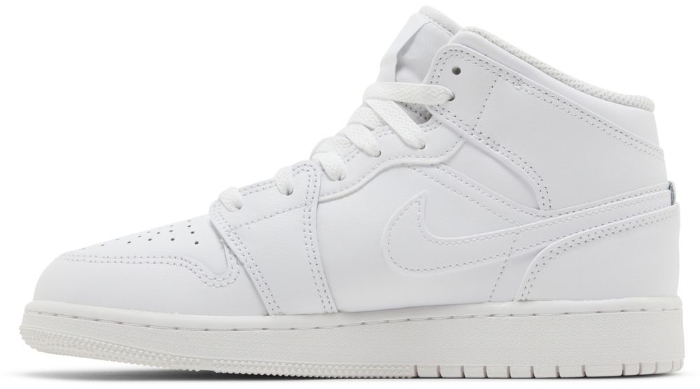 Jordan 1 Mid Triple White (2023) (GS)