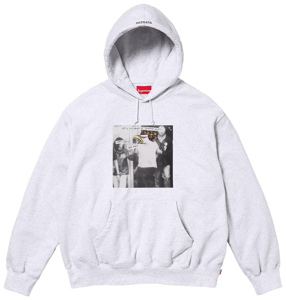 Supreme ANTIHERO Hooded Sweatshirt (FW25) Ash Grey