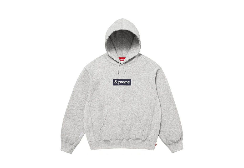 Supreme Box Logo Hooded Sweatshirt (FW25) Heather Grey