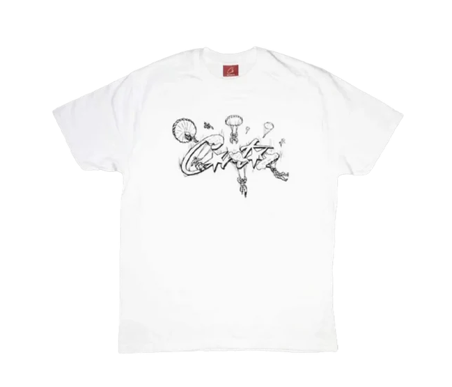 Corteiz Rtw Allstarz Skydiver T-Shirt White