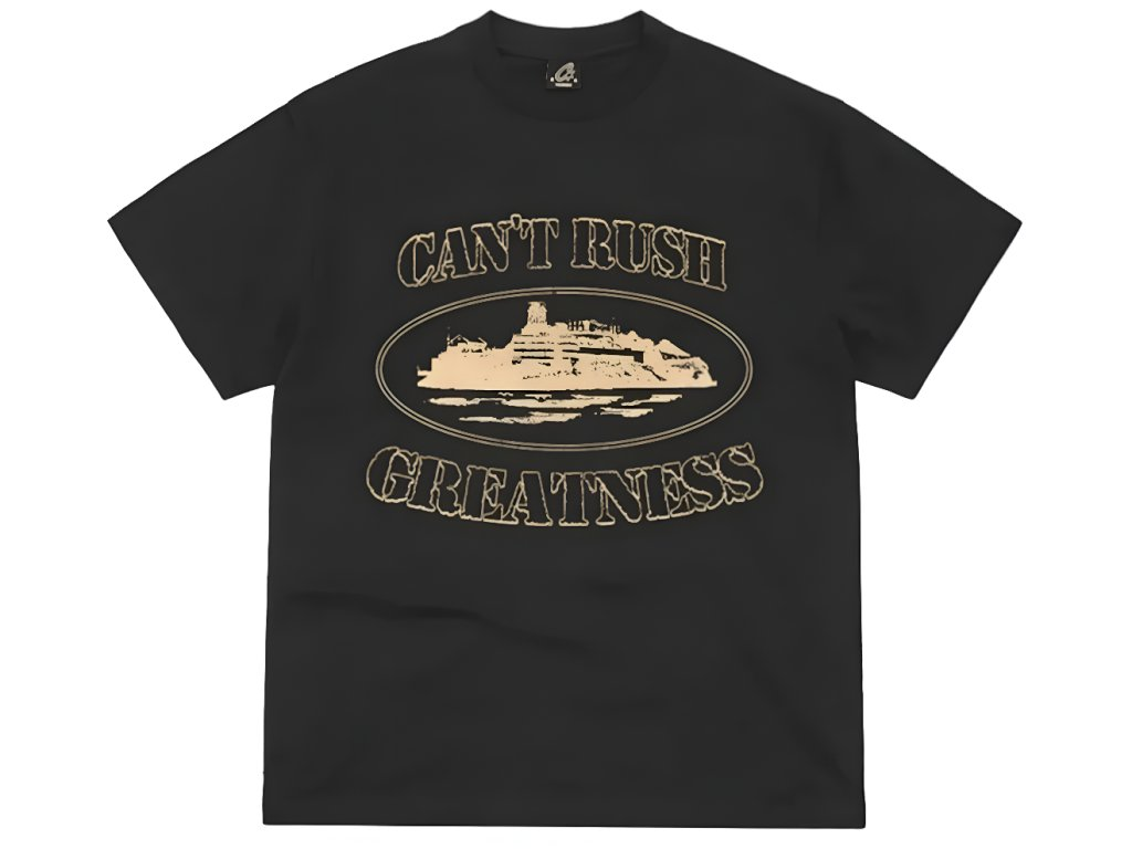 Corteiz x Cental Cee Can't Rush Greatness Tee Black
