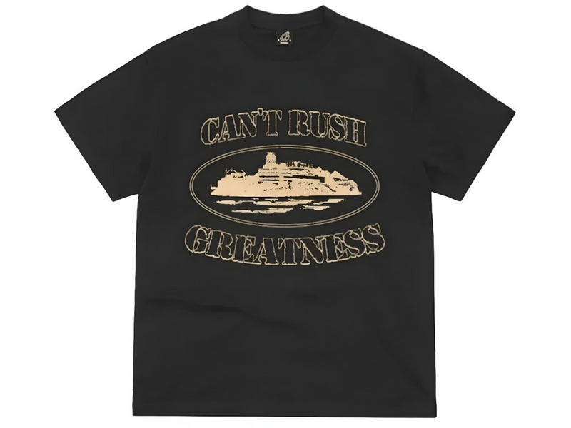 Corteiz x Cental Cee Can't Rush Greatness Tee Black