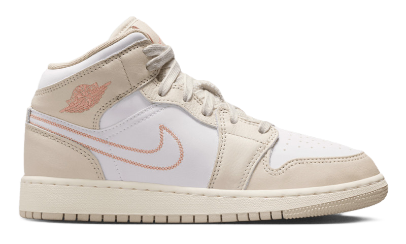 Jordan 1 Mid SE Sand Drift White Madder Root (GS)