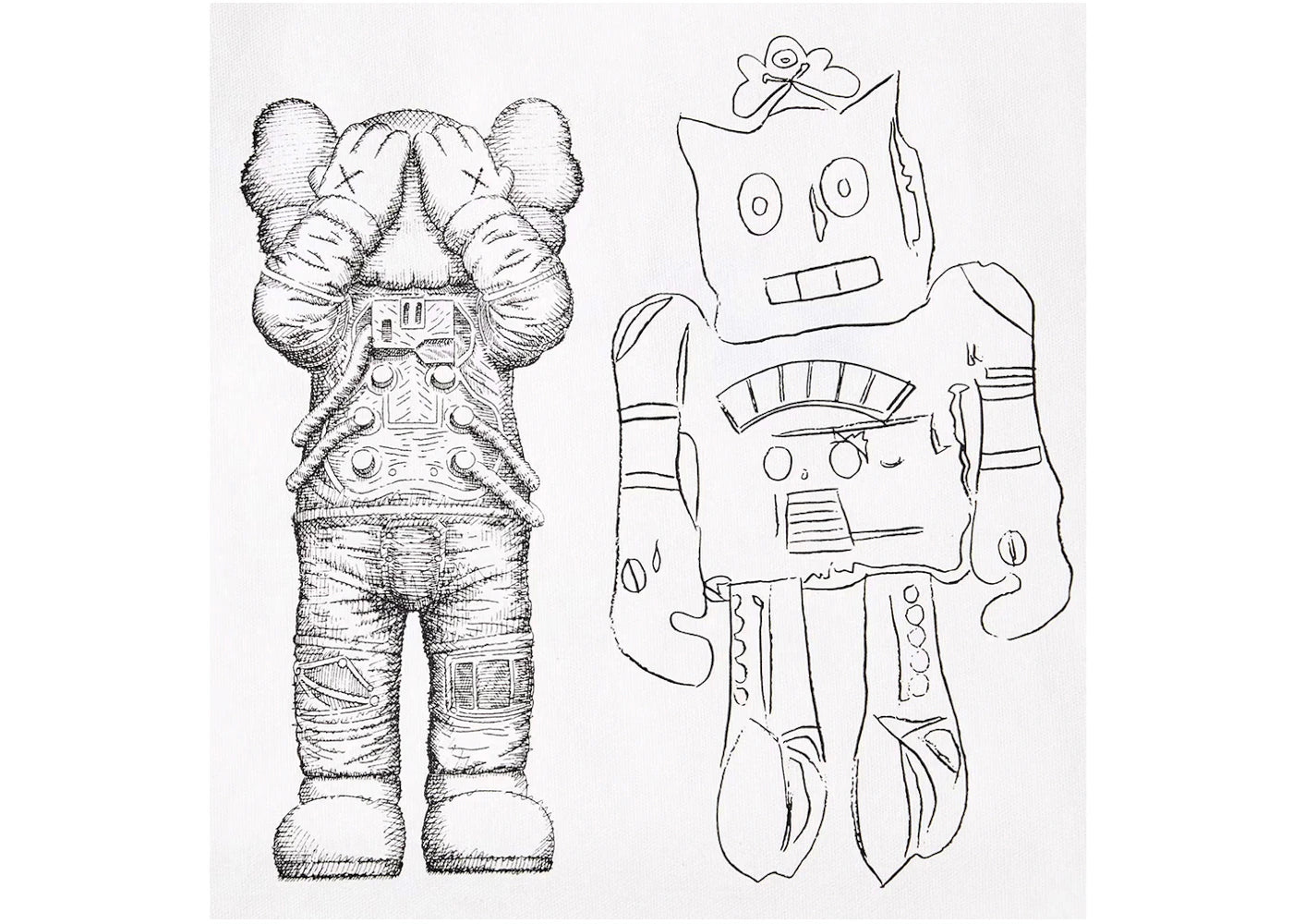 KAWS x Uniqlo Warhol 2Way Tote Bag Black