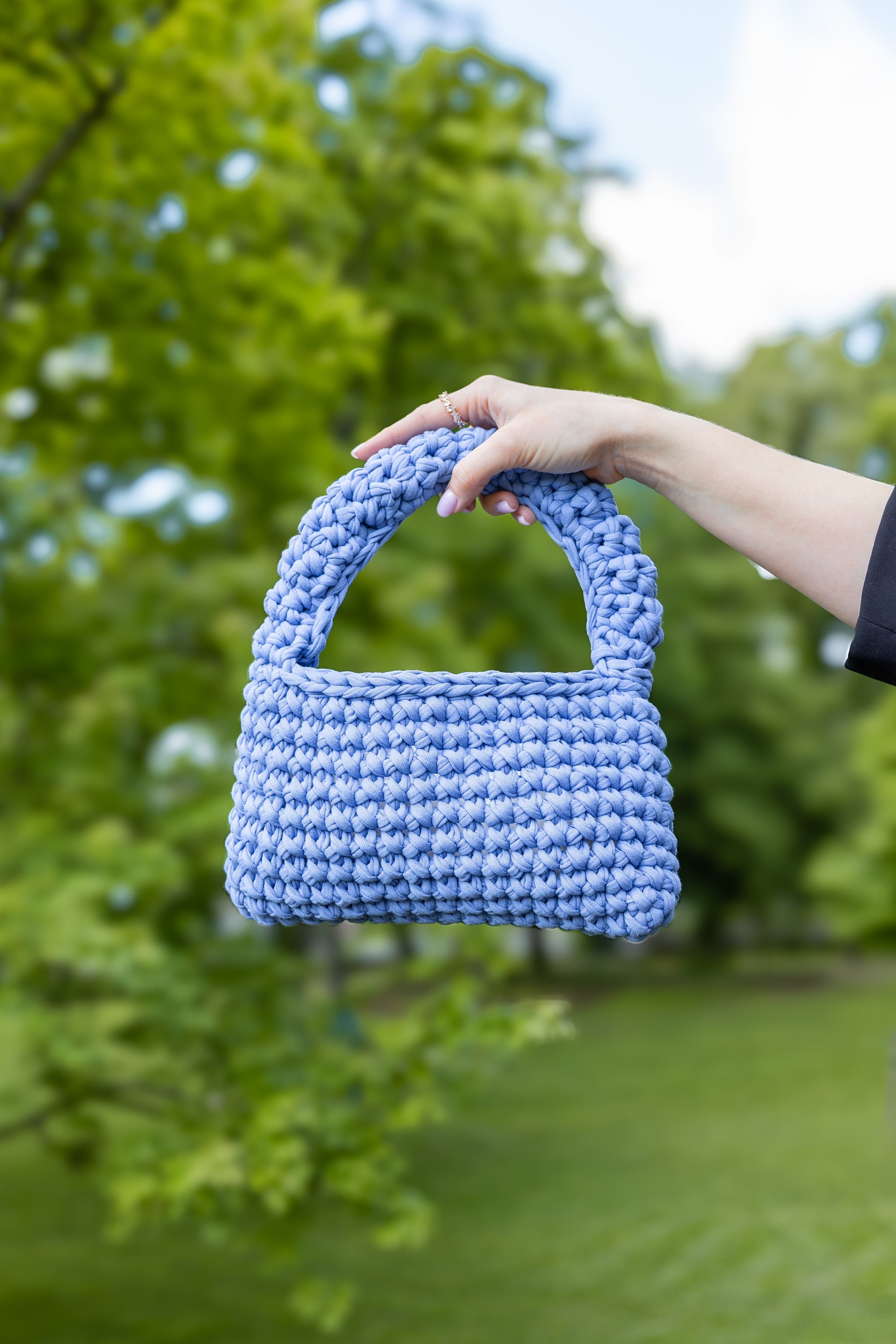 Uzlu.j - hand bag MAGNOLIE blue