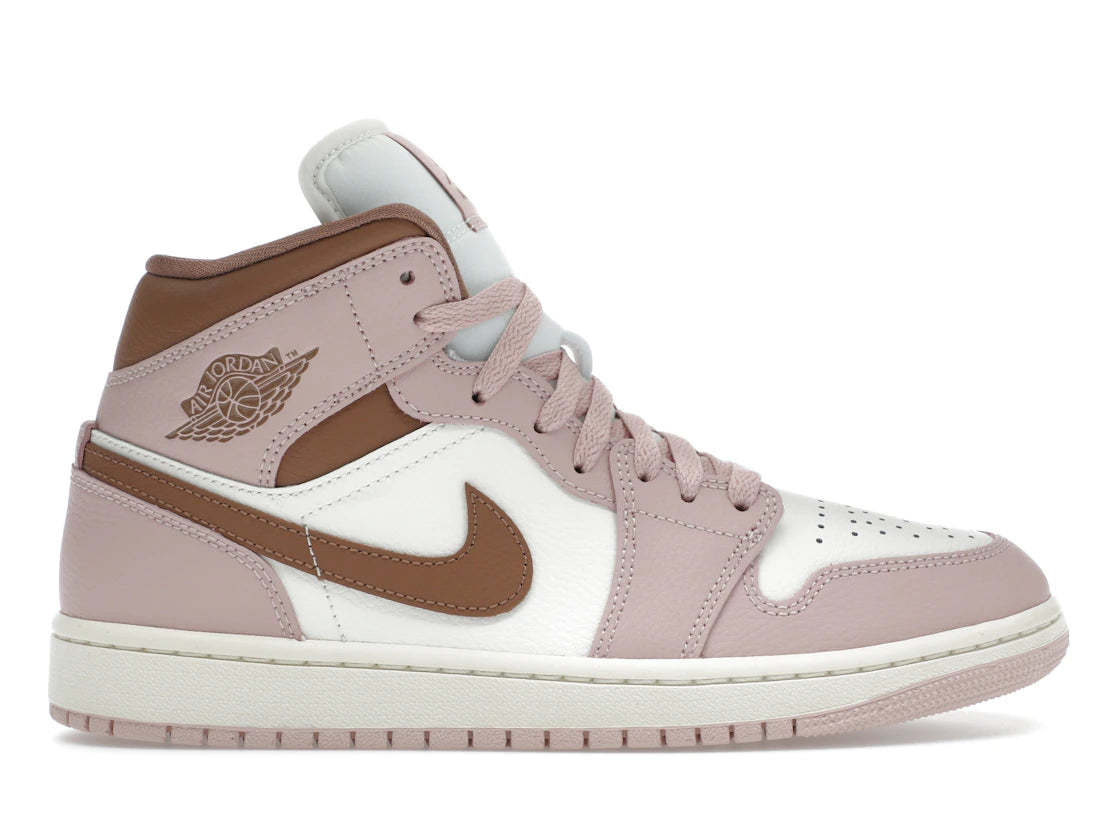 Jordan 1 Mid Pink Oxford Brown (Women's)