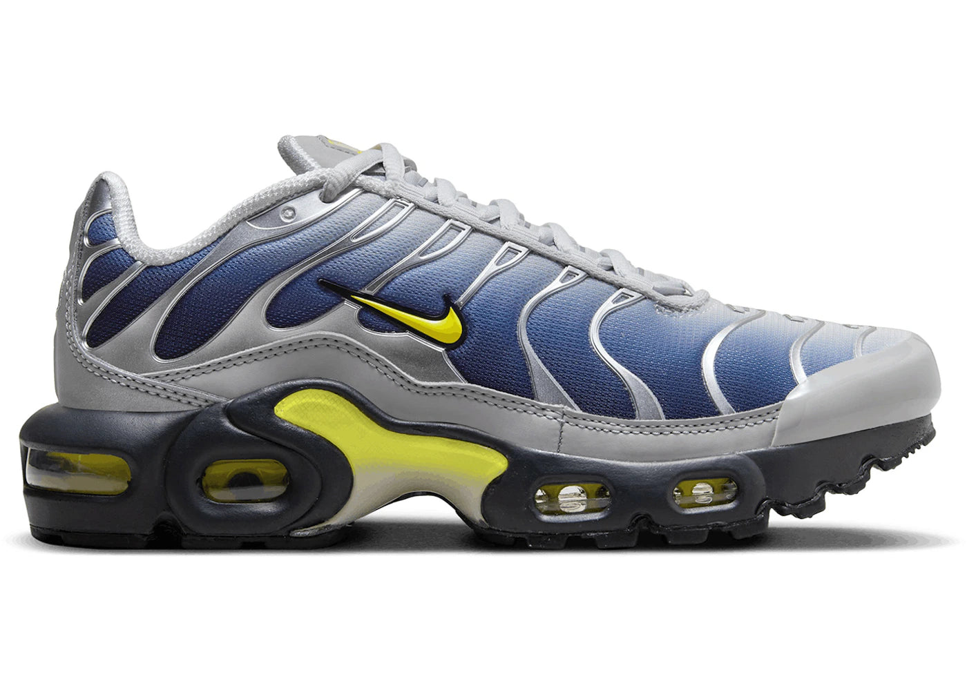 Nike Air Max Plus GS Silver Obsidian Yellow