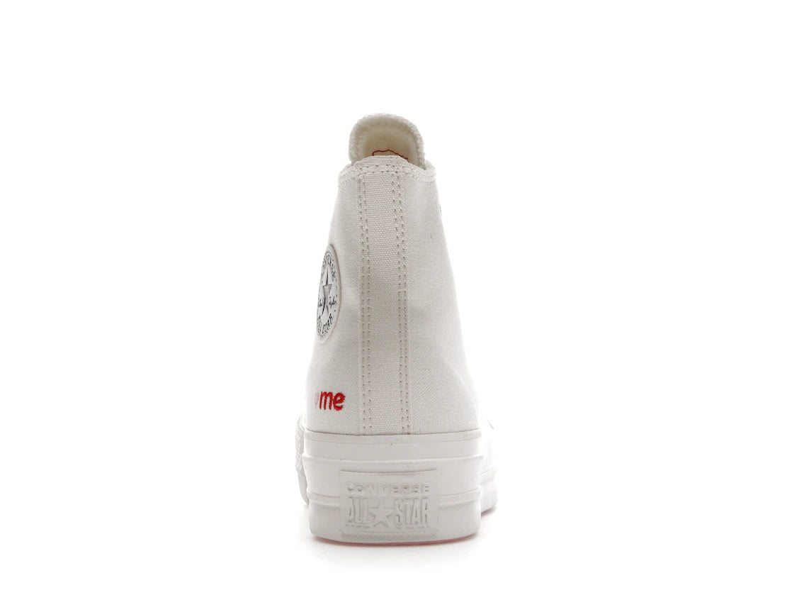 Converse Chuck Taylor All Star Lift Hi White Red (Women's)
