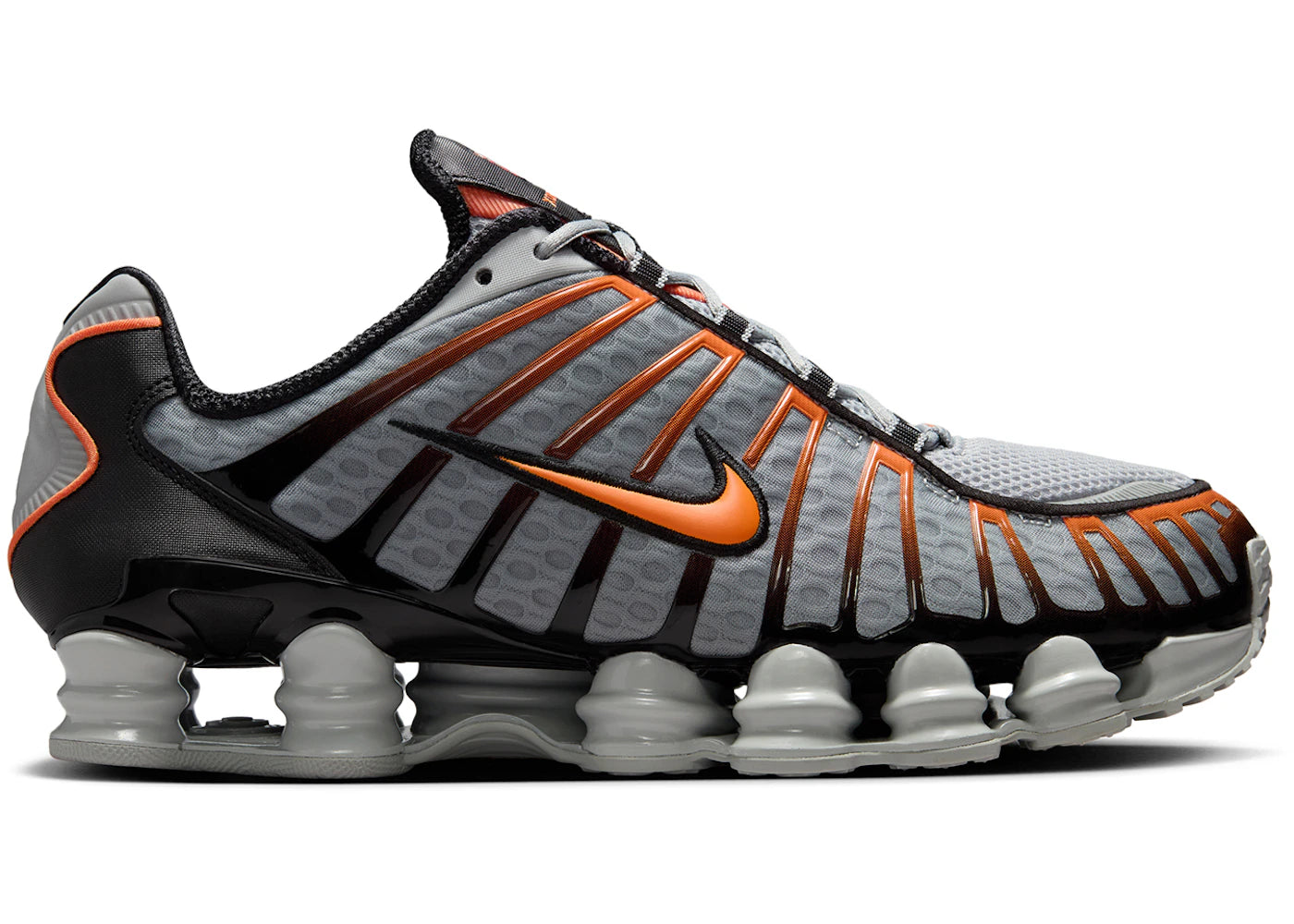 Nike Shox TL Light Smoke Grey Black Bright Mandarin