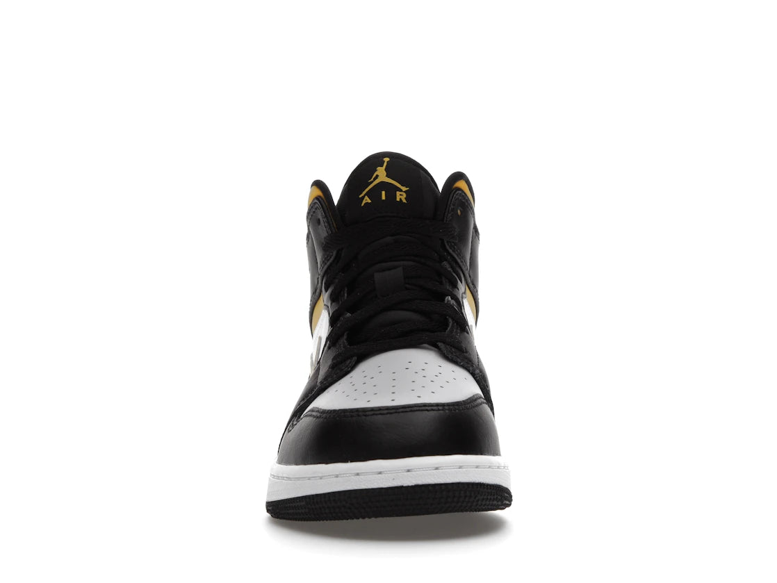 Jordan 1 Mid White Pollen Black (GS)