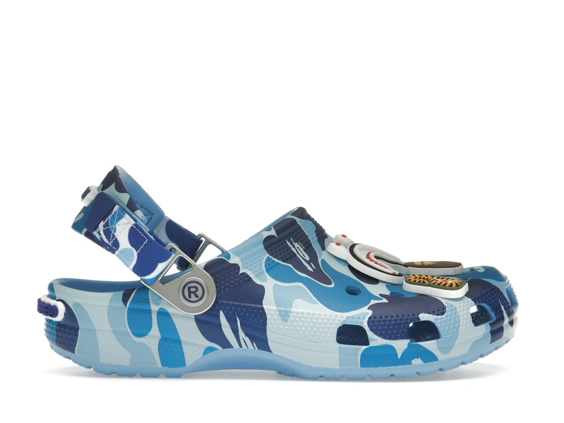 Crocs Classic Clog A Bathing Ape ABC Camo Blue