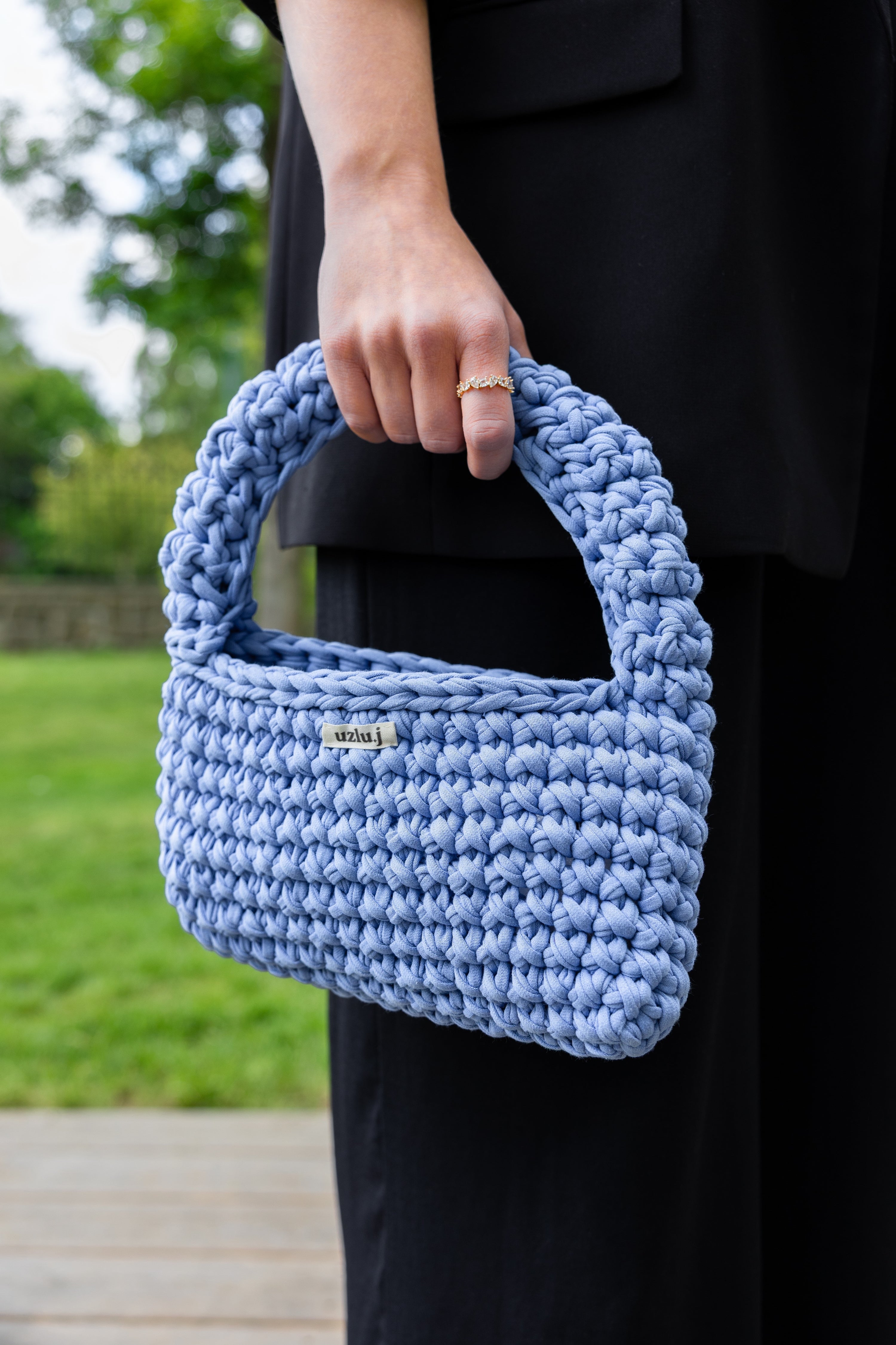 Uzlu.j - hand bag MAGNOLIE blue