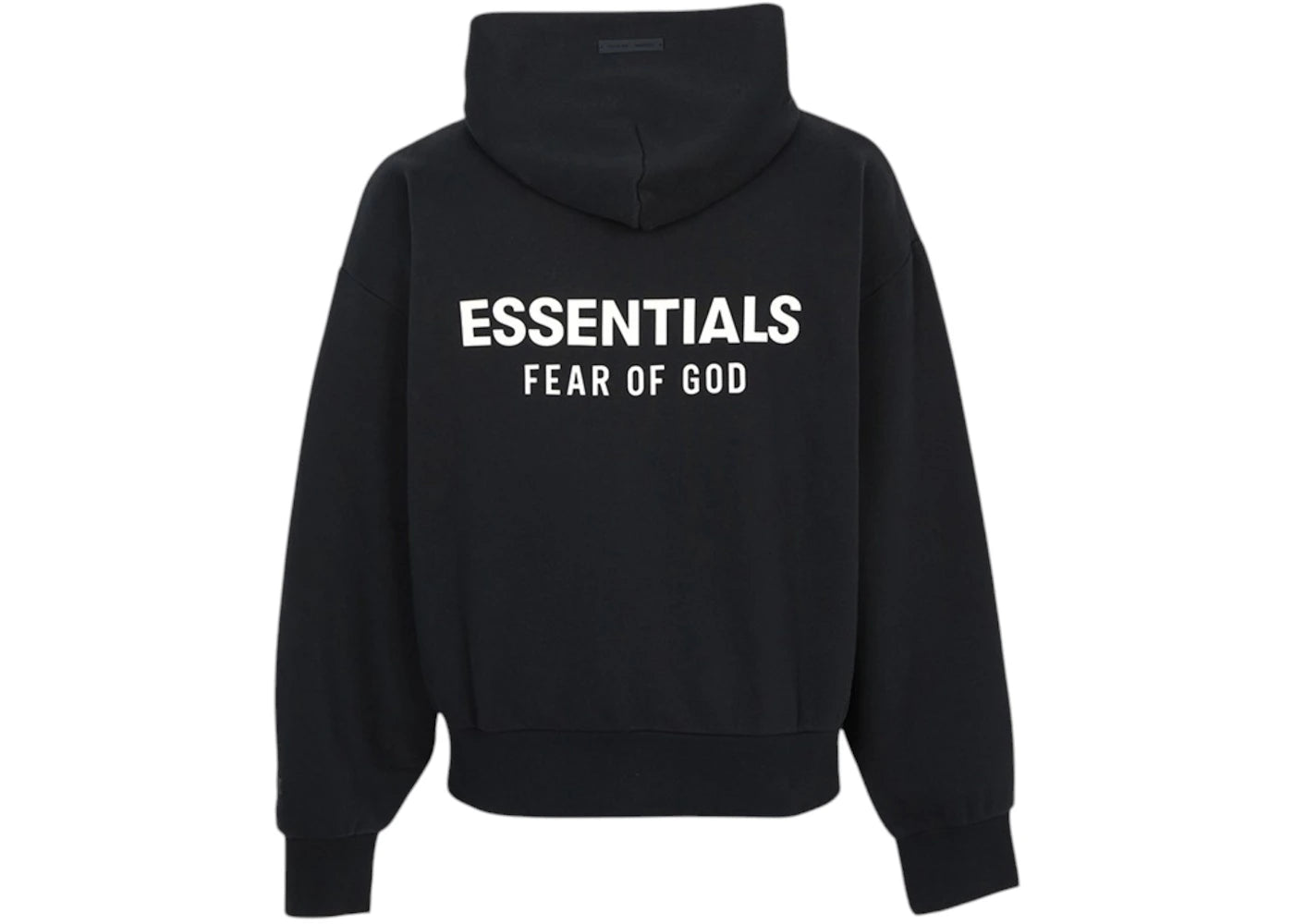 Fear of God Essentials Classic Hood Zip Up Sweatshirt Black