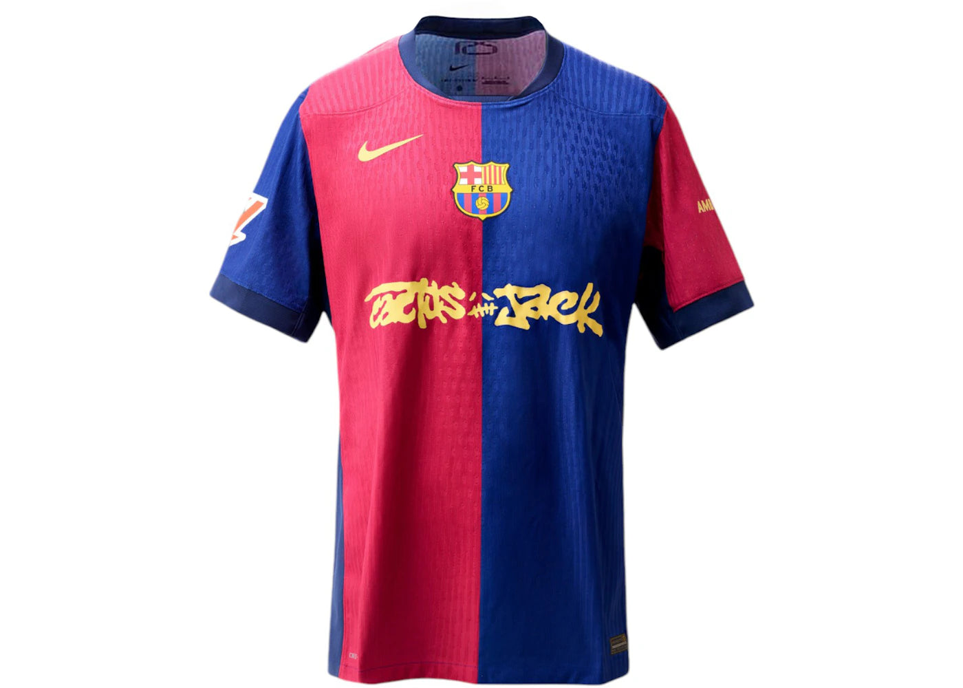 FC Barcelona x Travis Scott Limited Edition Match Home 2024/25 Jersey Blue/Scarlet
