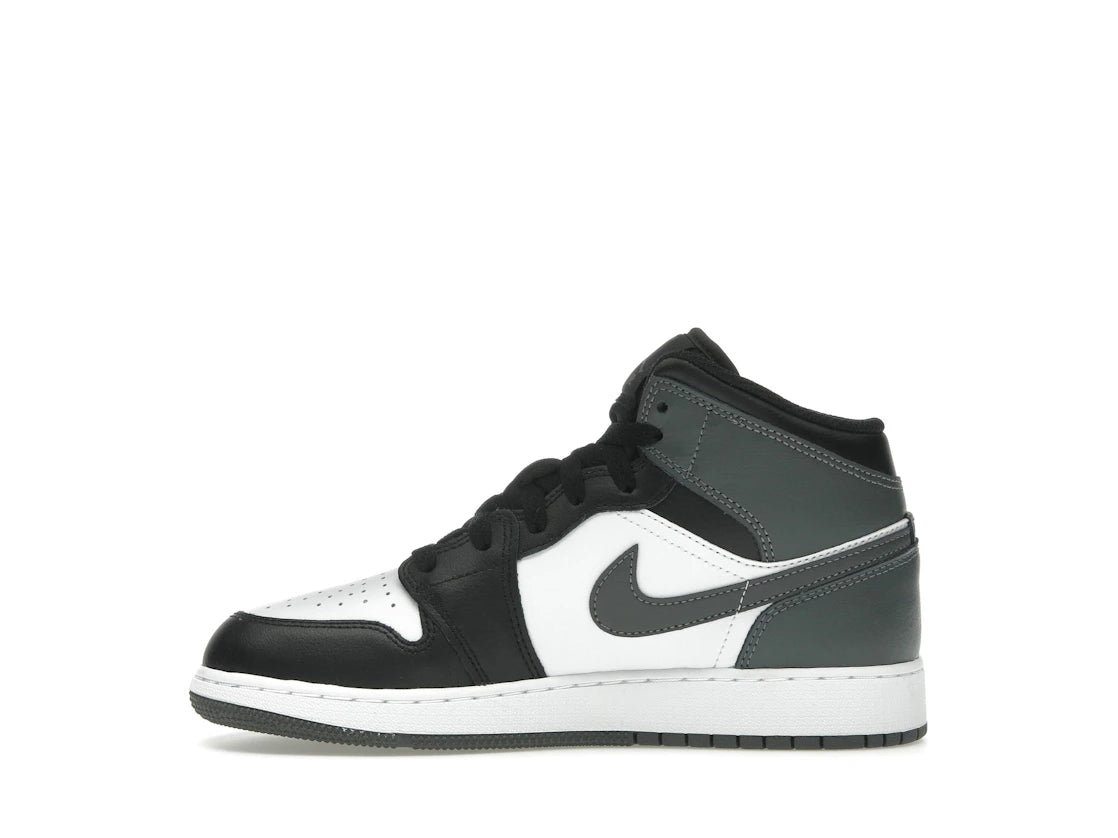 Jordan 1 Mid Black White Iron Grey (GS)