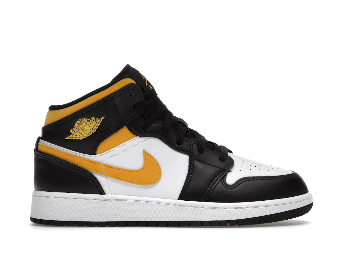 Jordan 1 Mid White Pollen Black (GS)
