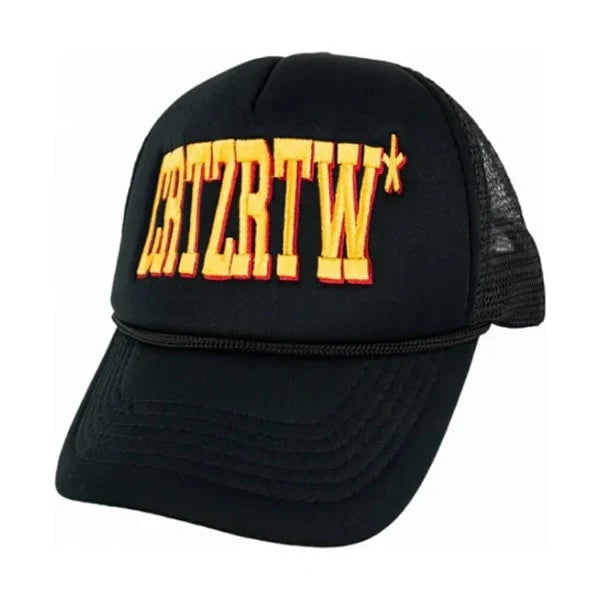 Corteiz Cultfiction Trucker Hat Black