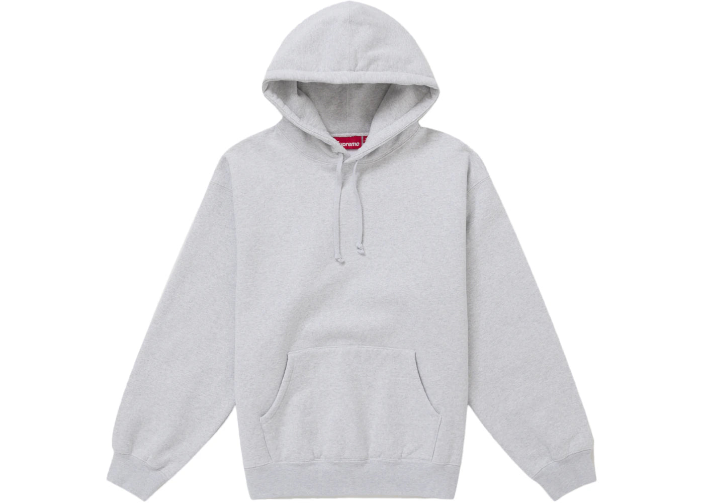 Supreme Frayed Hooded Sweatshirt Heather Grey