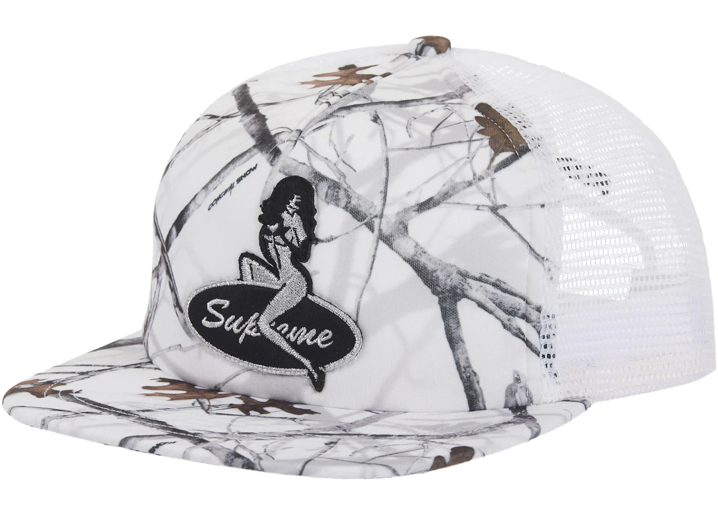 Supreme Pinup Mesh Back 5-Panel White Camo