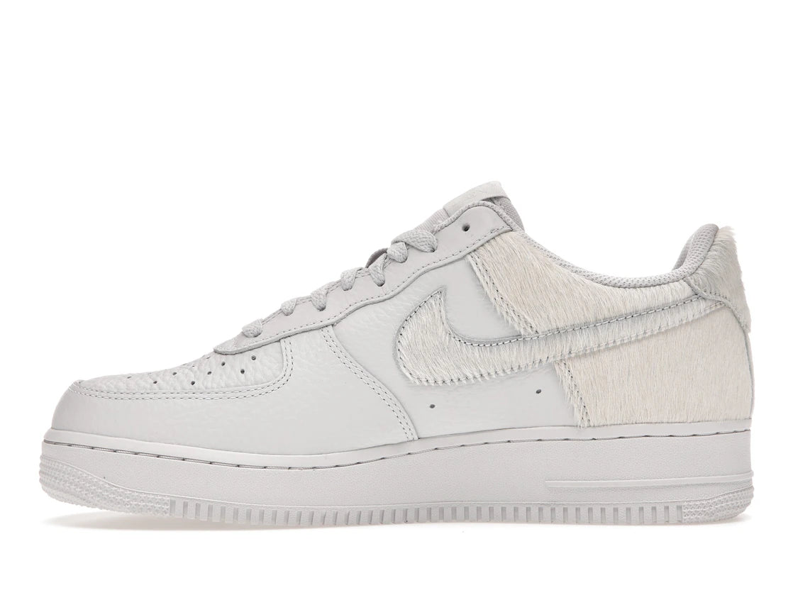 Nike Air Force 1 Low White Pony Hair Heel