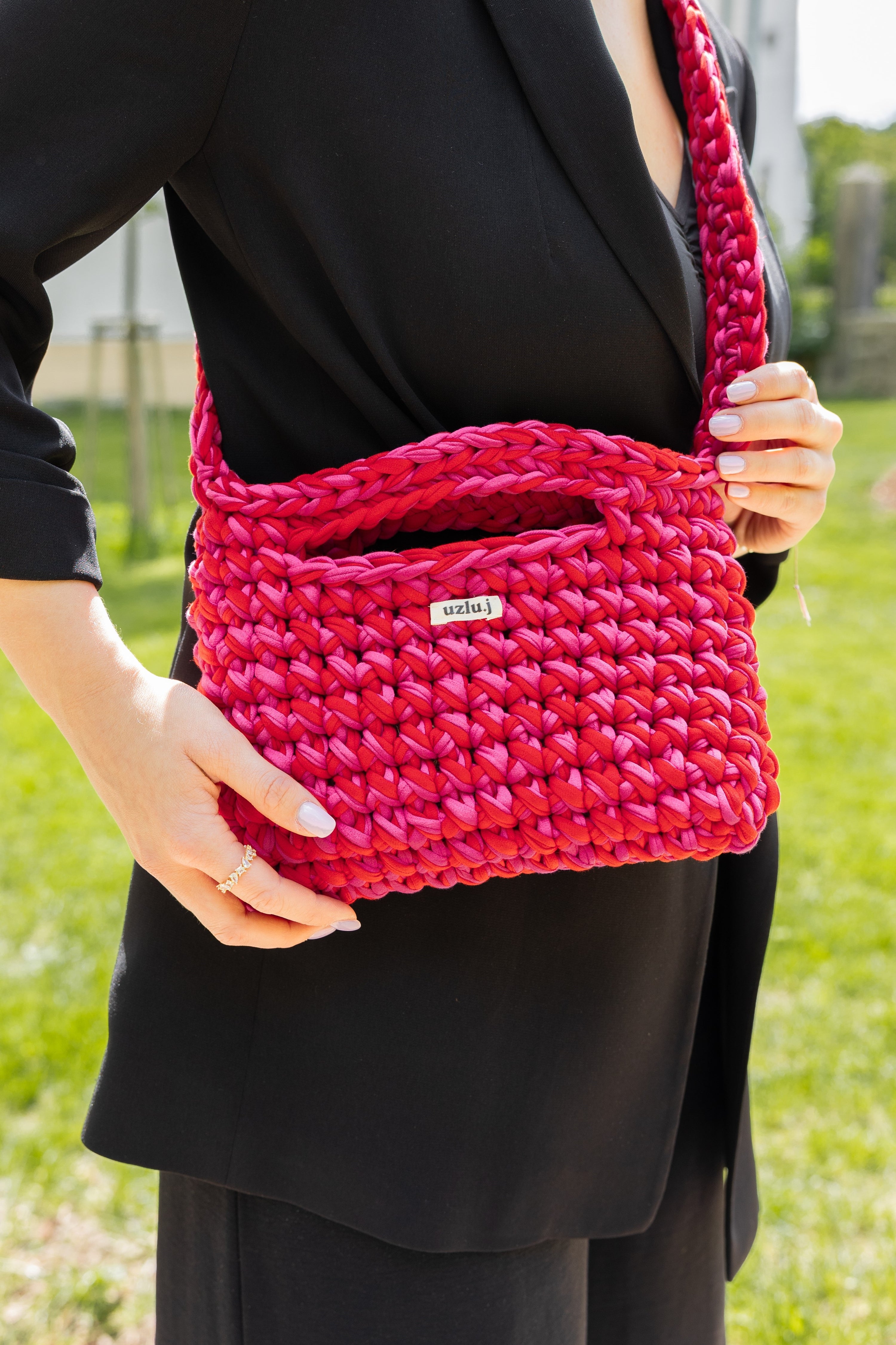 Uzlu.j - crossbody bag MEDA red/pink