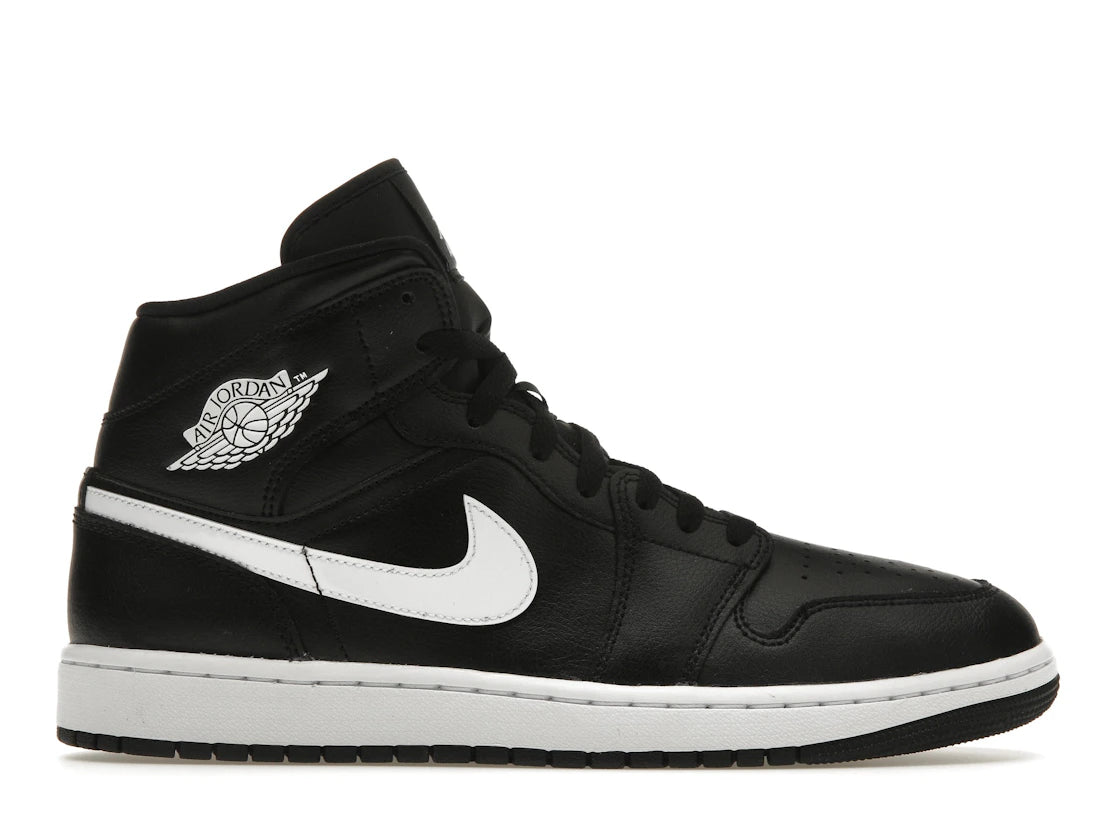 Jordan 1 Mid Black White (W)