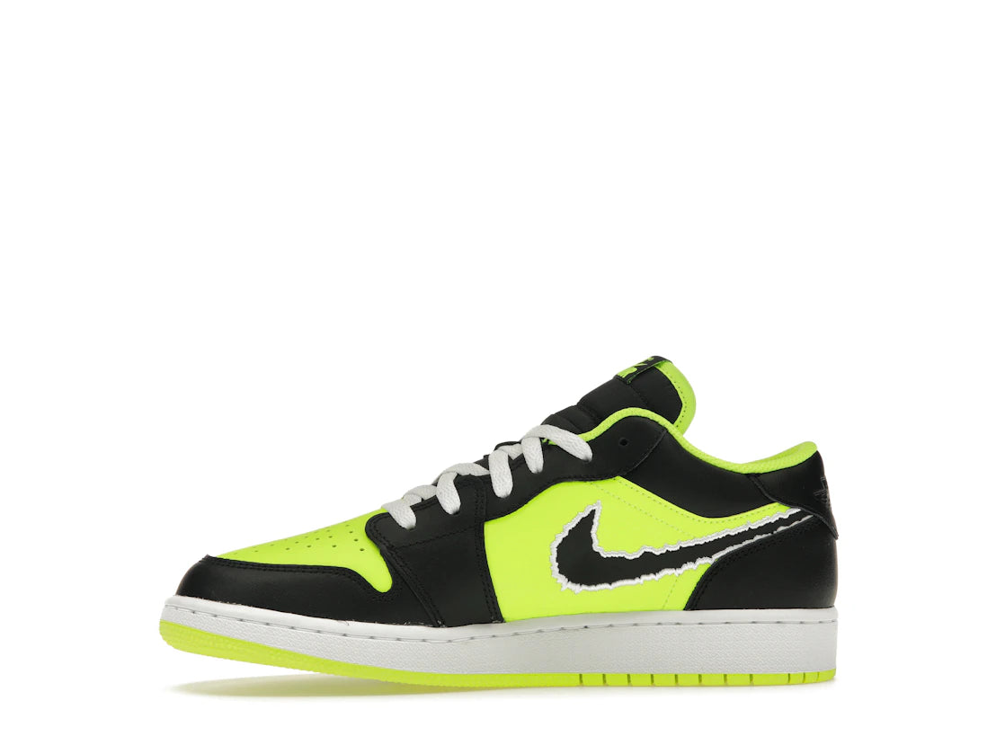 Jordan 1 Low SE Black Cat Volt (GS)