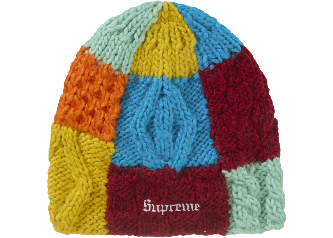 Supreme Block Knit Beanie Multicolor