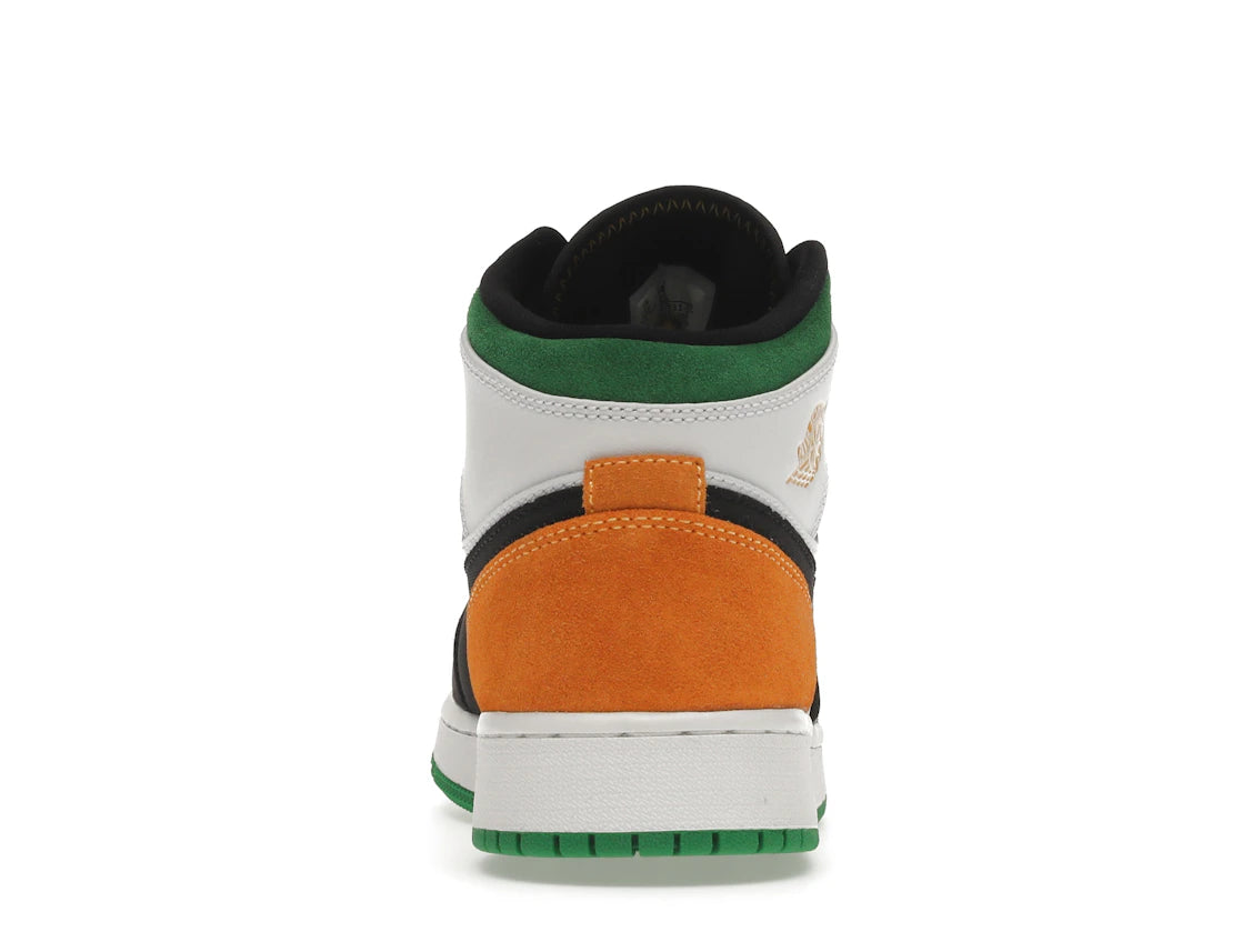 Jordan 1 Mid SE White Laser Orange Lucky Green (GS)