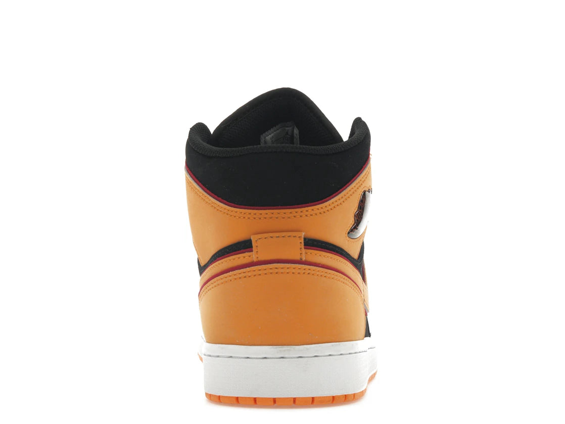 Jordan 1 Mid Fat Tongue Black Orange