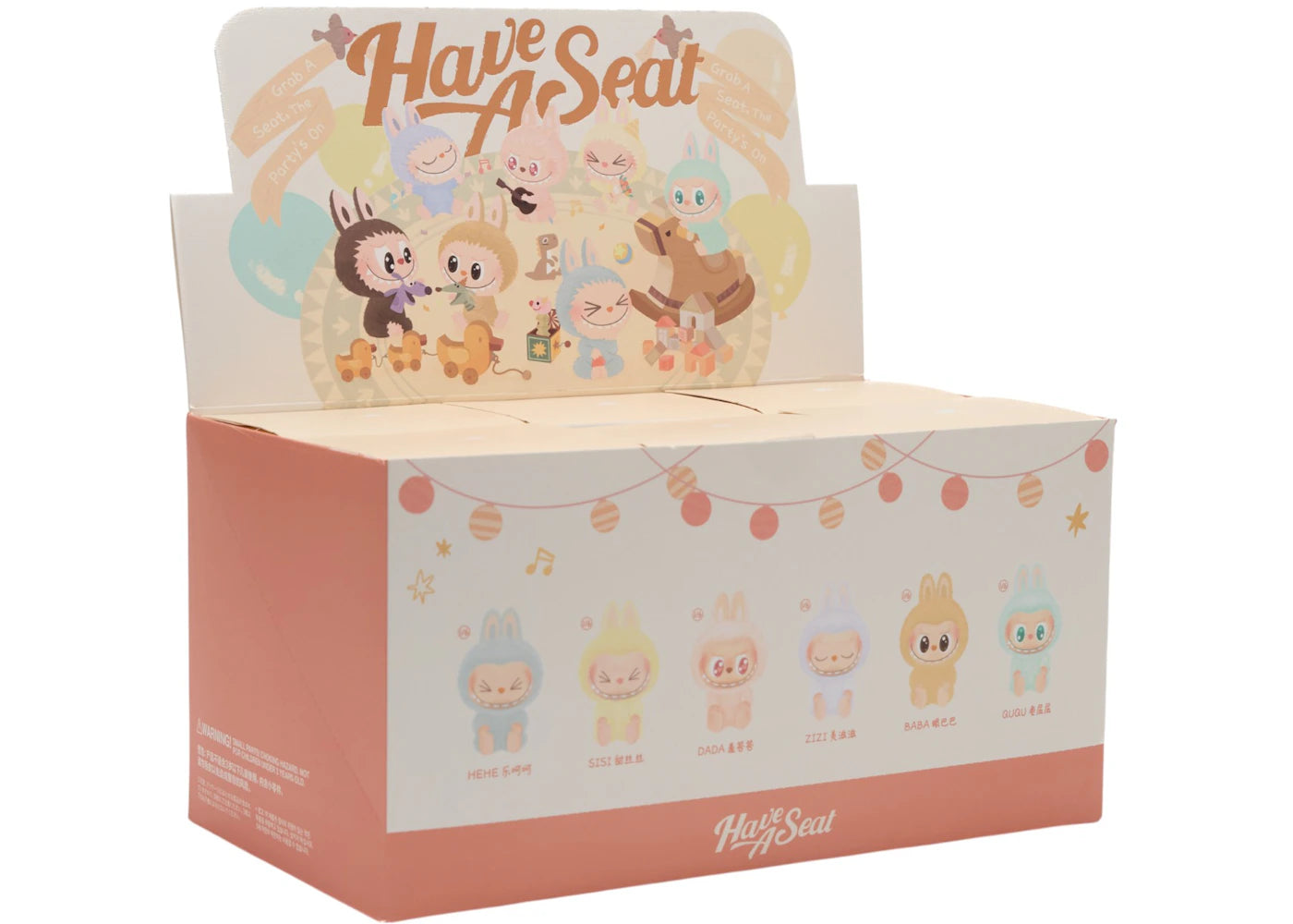 Pop Mart Labubu The Monsters Have a Seat Vinyl Plush Sealed Case (6 Blind Boxes)