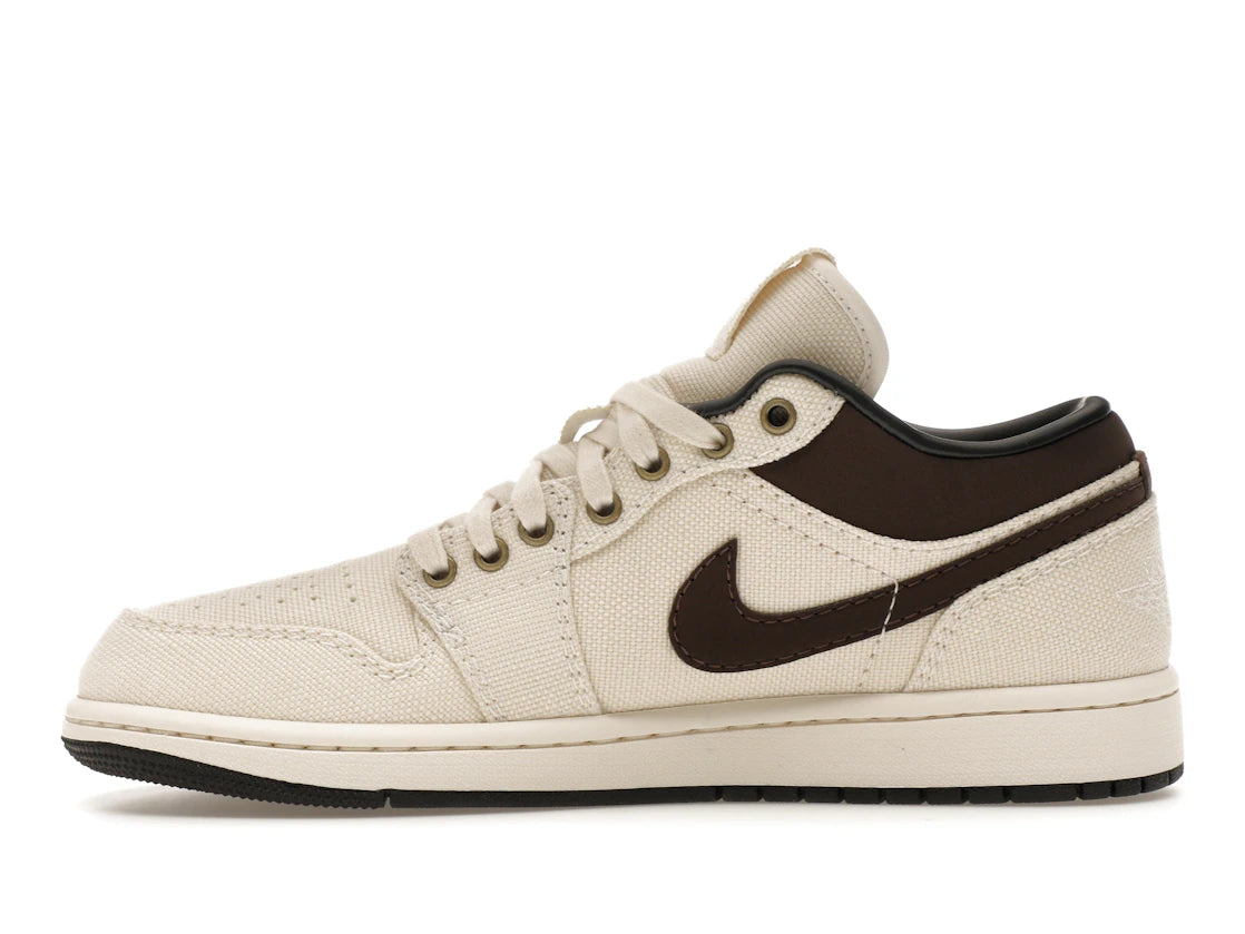 Jordan 1 Low Premium Pale Ivory Off Noir Baroque Brown