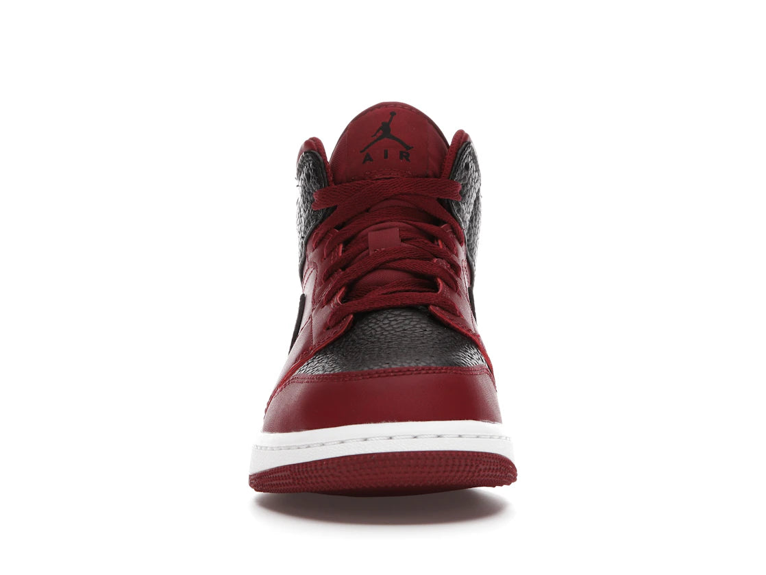 Jordan 1 Mid Team Red Black White (GS)
