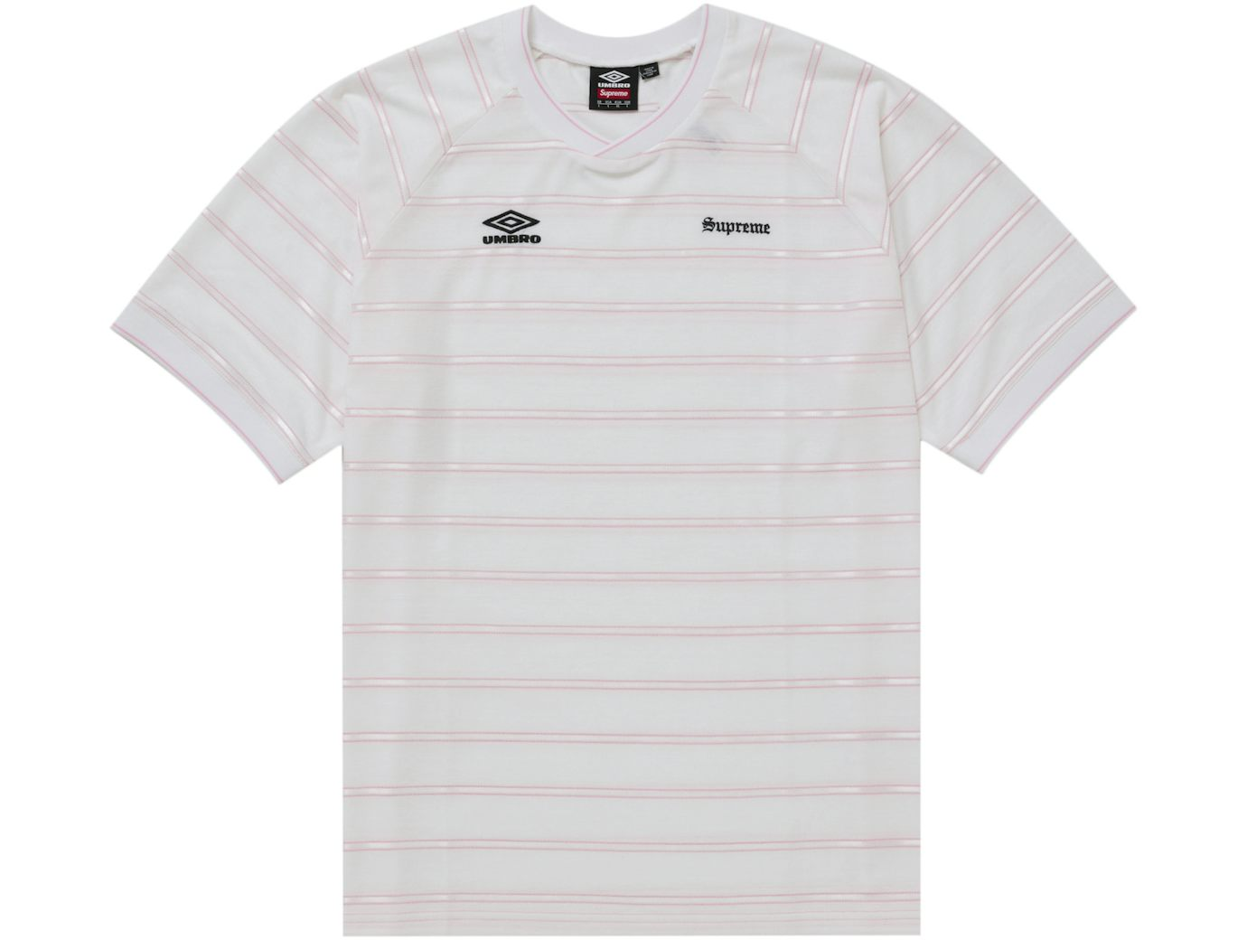 Supreme Umbro Stripe Soccer Jersey White