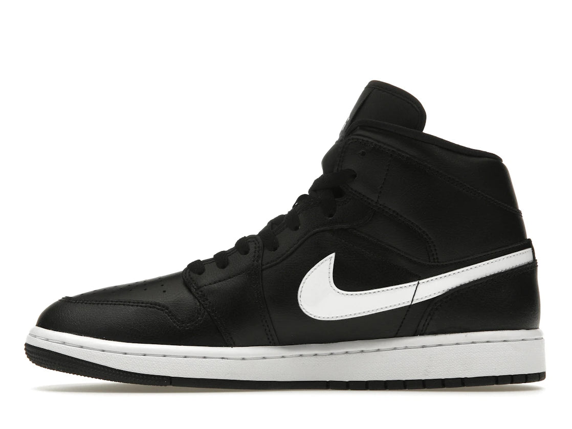Jordan 1 Mid Black White (W)