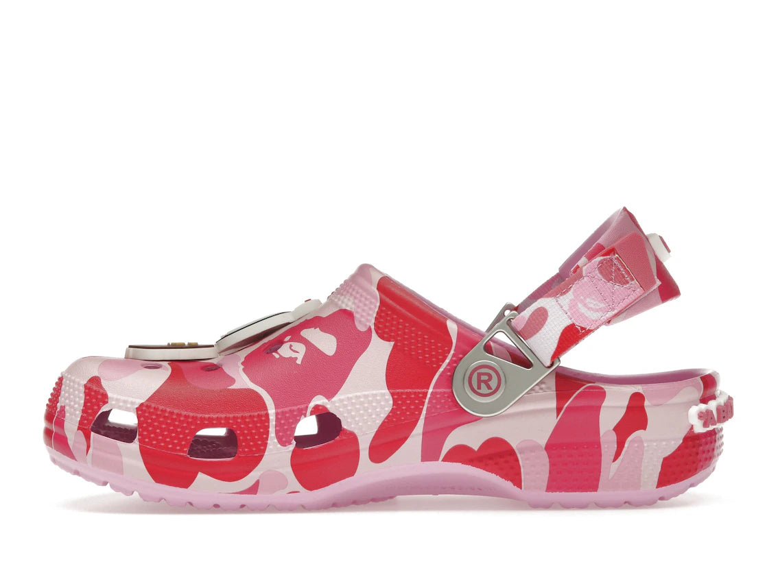 Crocs Classic Clog A Bathing Ape ABC Camo Pink