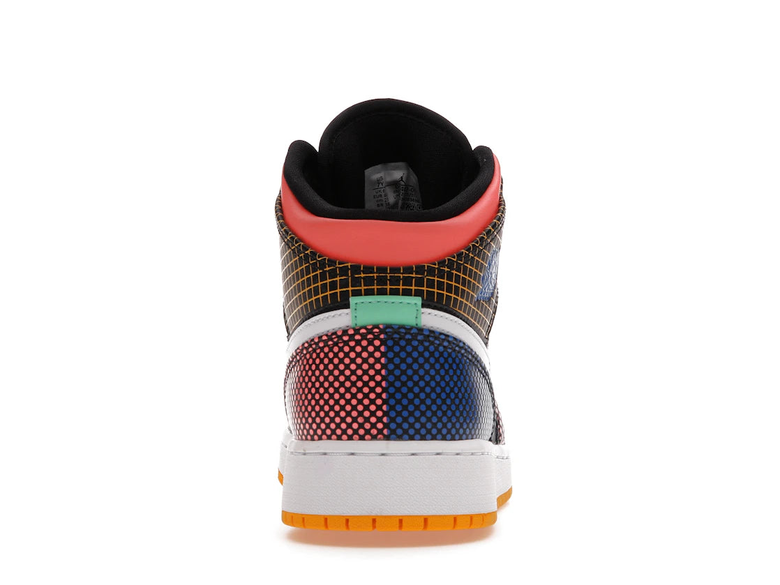 Jordan 1 Mid MMD Multi-Color Grid (GS)