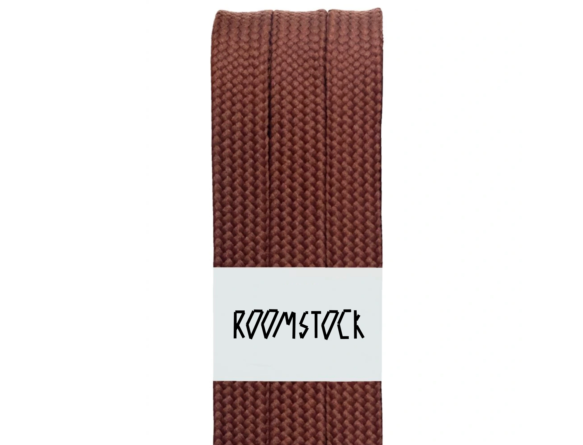 Ploché tkaničky 140 cm - HNĚDÉ