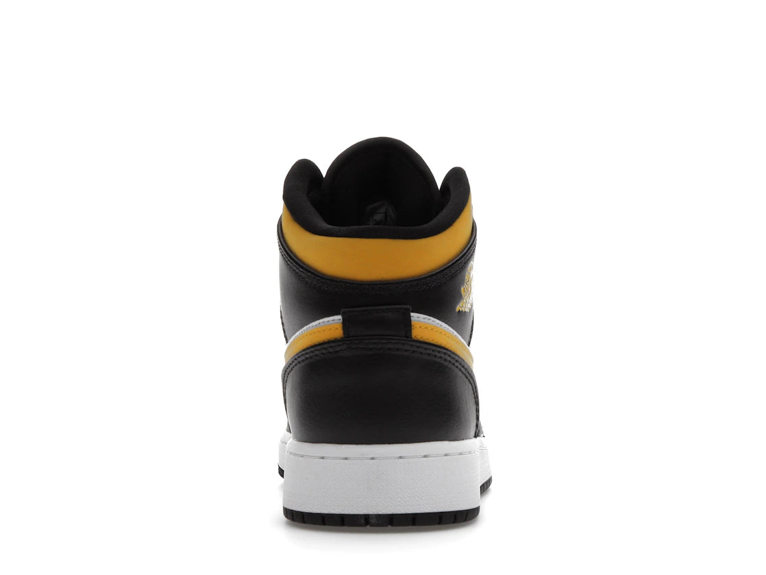 Jordan 1 Mid White Pollen Black (GS)