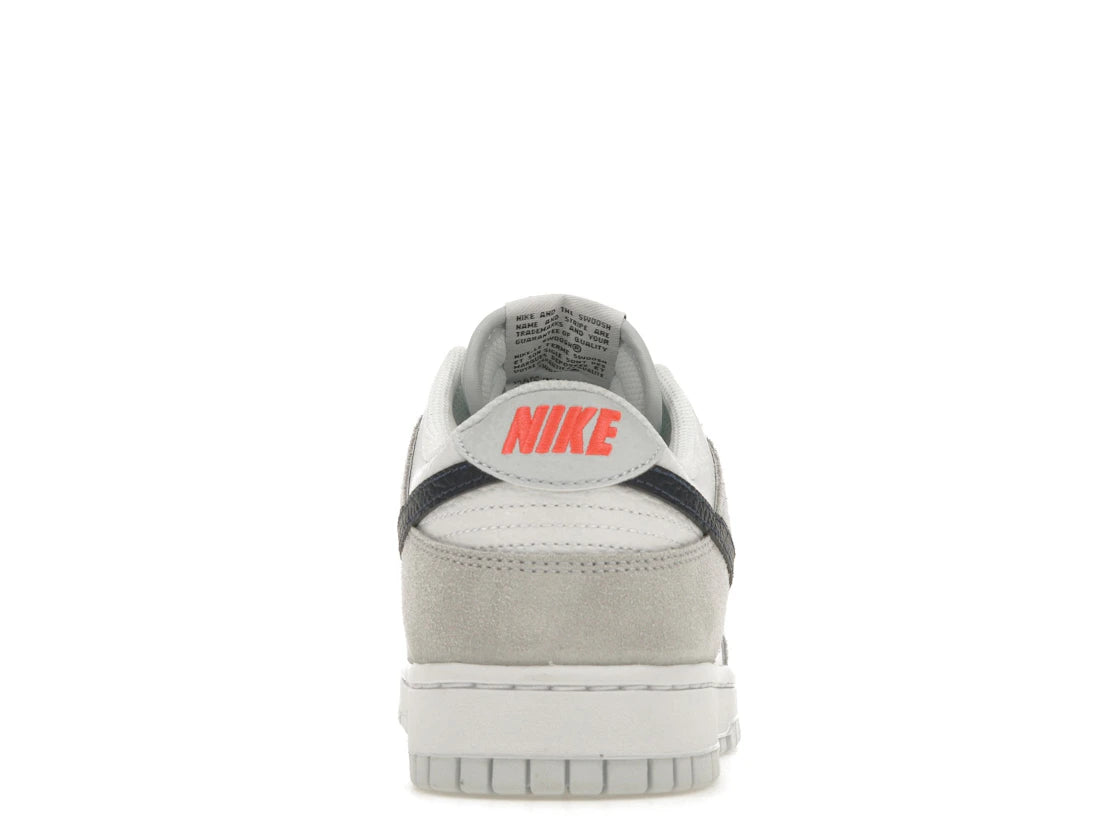 Nike Dunk Low White Grey Navy Aqua Mini Swoosh