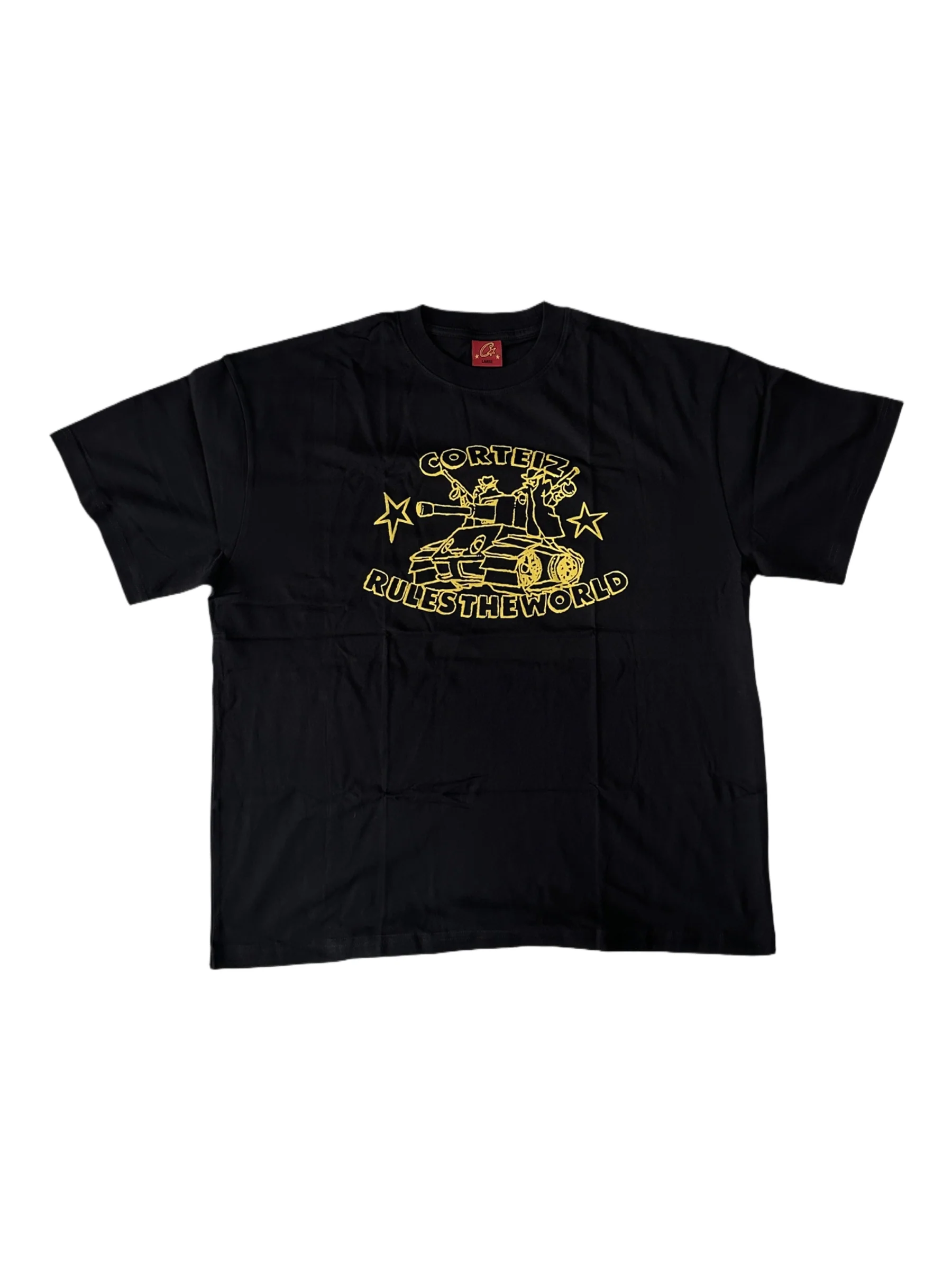 Corteiz Rules The World Tank Tee Black