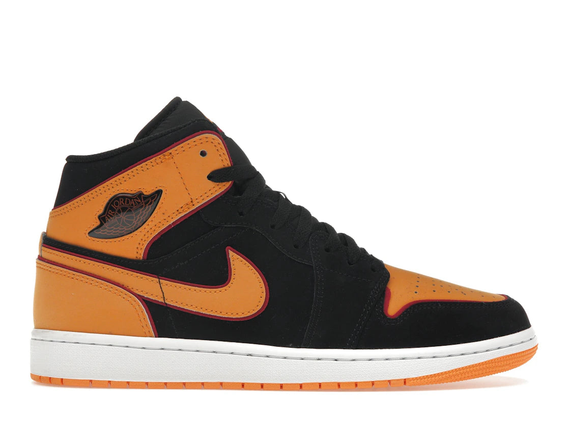 Jordan 1 Mid Fat Tongue Black Orange