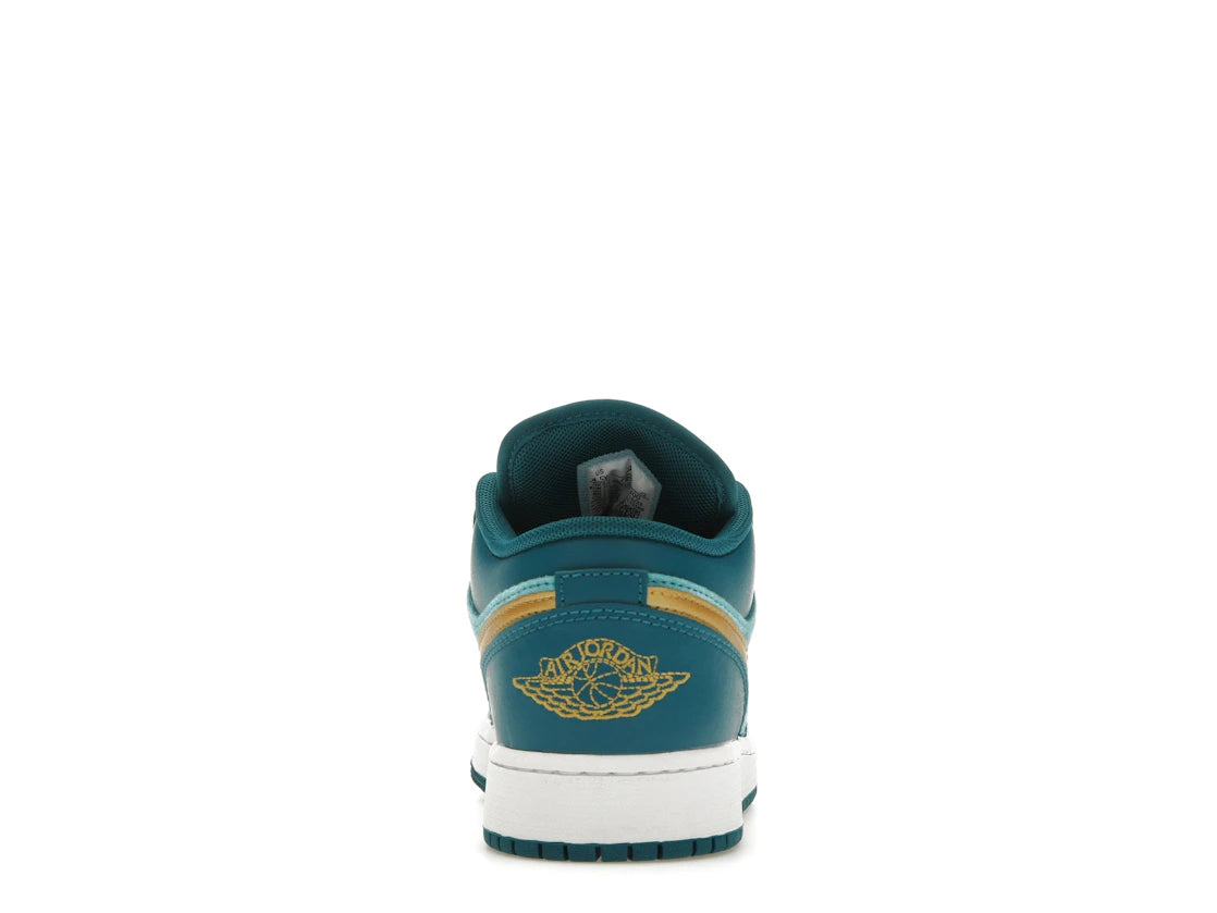 Jordan 1 Low SE Geode Teal Metallic Gold (GS)