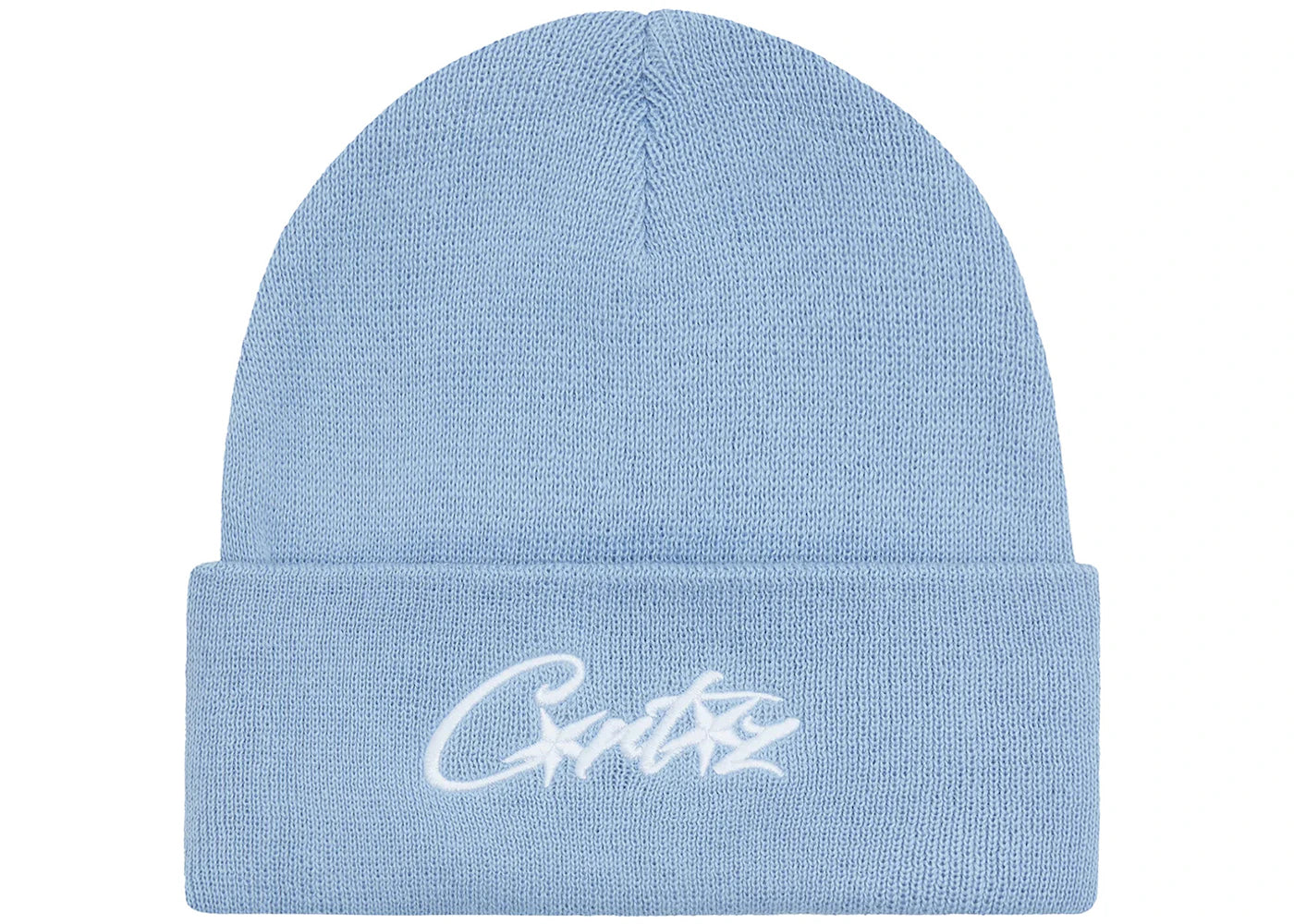 Corteiz Allstarz Folded Beanie Baby Blue