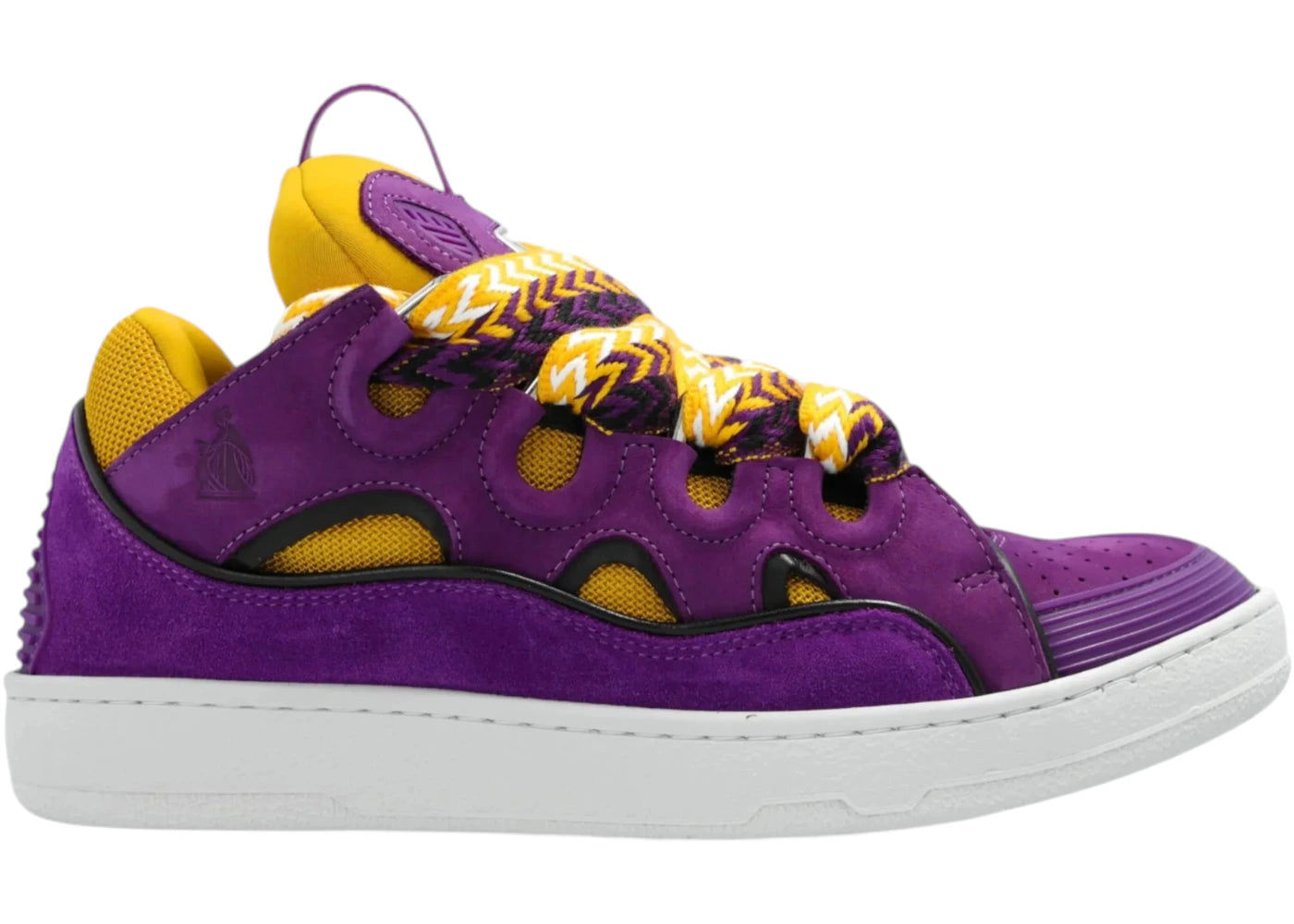 Lanvin Curb Sneakers Purple Yellow