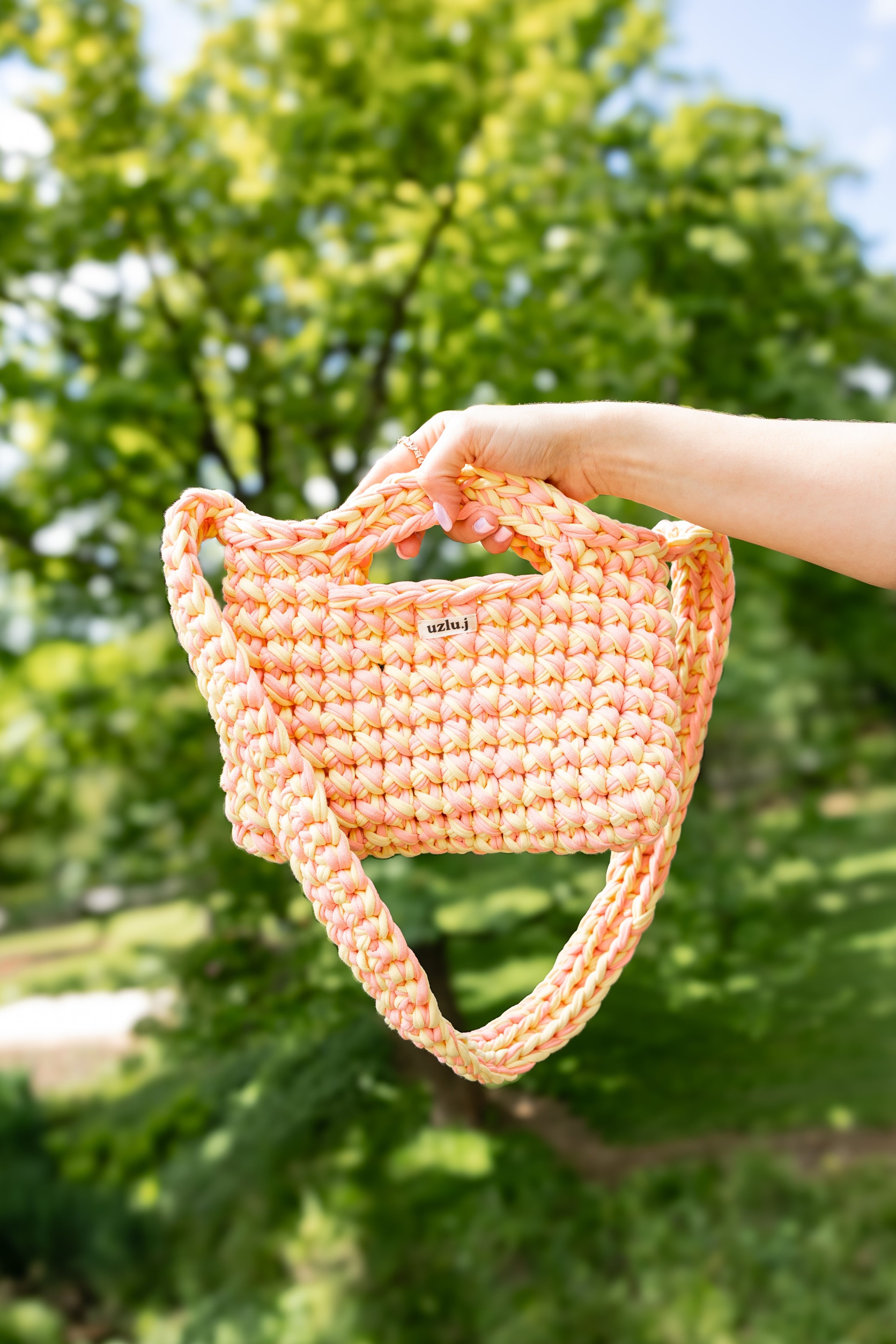 Uzlu.j - crossbody bag MEDA yellow/pink