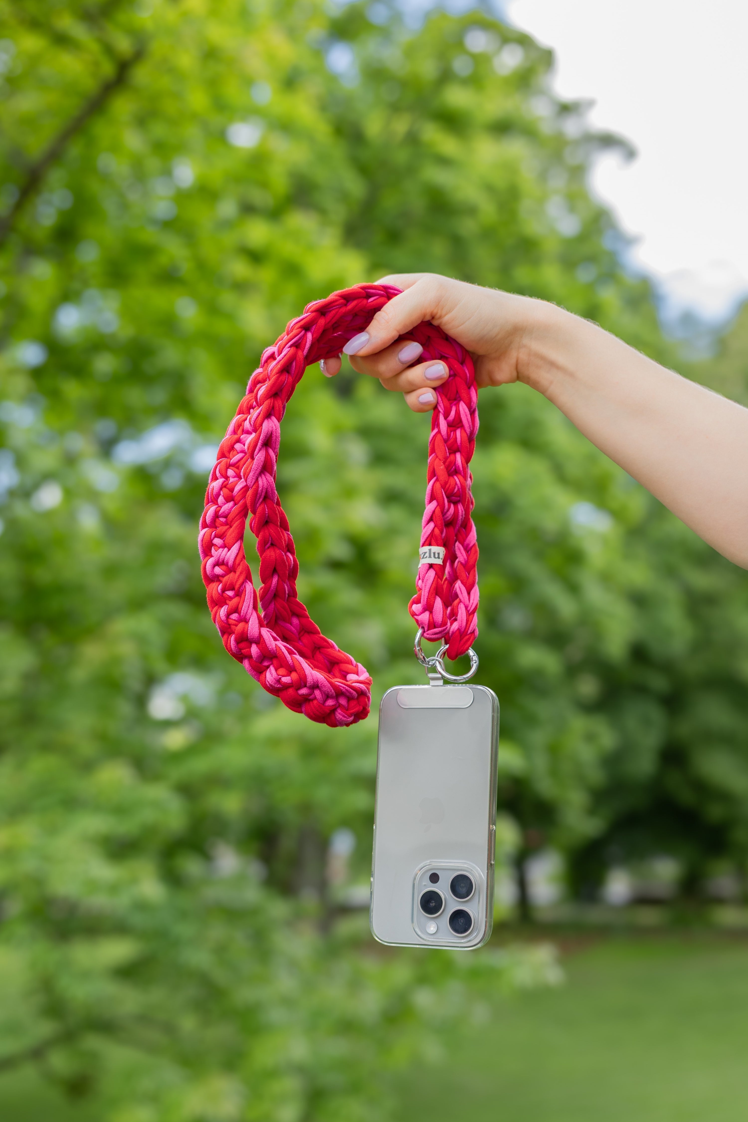 Uzlu.j - phone strap MALIA red/pink