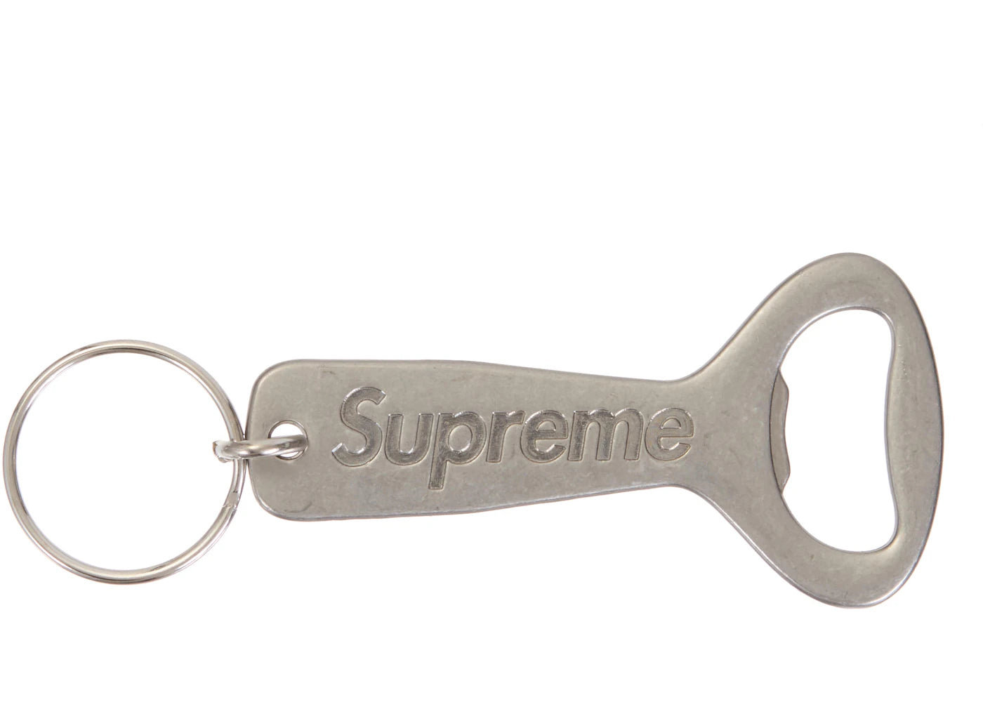 Supreme Bottle Opener Keychain Silver