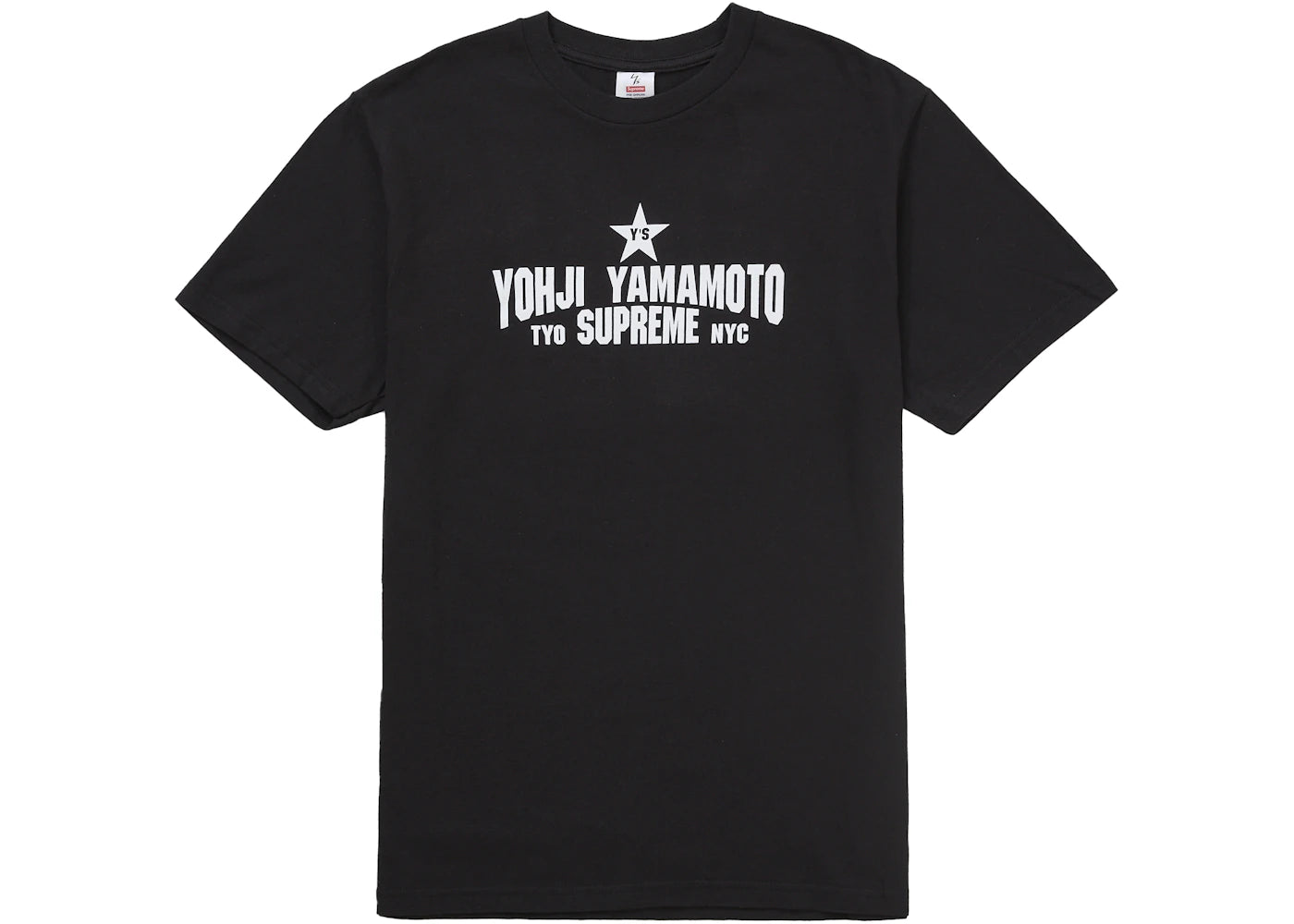 Supreme Y's by Yohji Yamamoto Star Tee Black